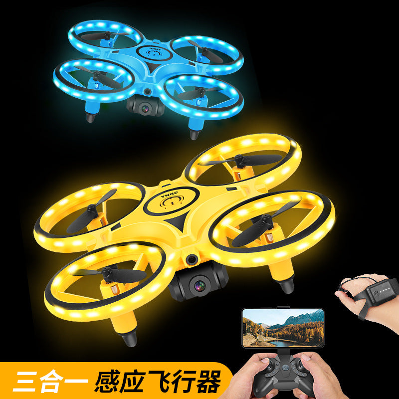 Net red with the same gesture remote control quadcopter intelligent suspension induction drone outdoor children's toy plane