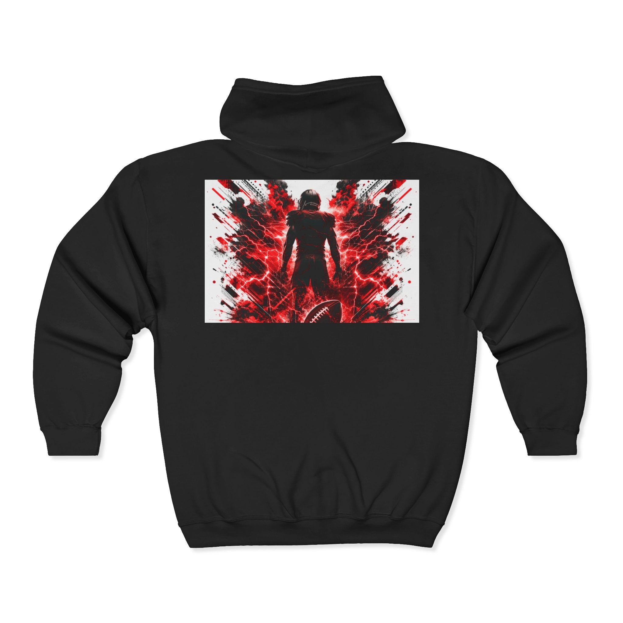 Cyberpunk Motorcycle Hoodie — Neon Rider Full-Zip Sweatshirt