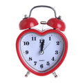 Love-shaped creative bell alarm clock mute with night light personalized gifts promotional alarm clock manufacturers wholesale