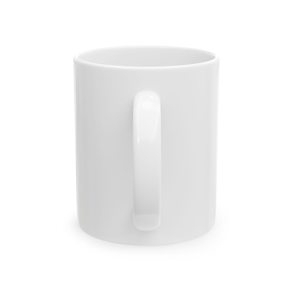 Sunset Heart Cave Ceramic Mug — Romantic Beach Sunrise Coffee Cup