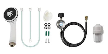 PEIXU 16L Natural Gas Tankless Hot Water Heater 36KW Shower Head Kit for Hotel Household Outdoor Use Wall-Mounted 18L/min Output