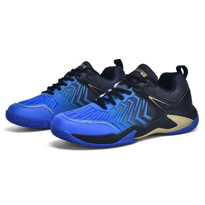 Custom New Design Table Tennis Shoes Shock-absorbing Cushioning Breathable Pickleball Shoes Men Badminton Sneaker
