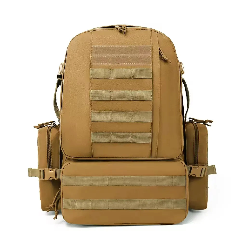 Tactical Backpack & Duffle Bag Weekender for Gym/Travel/Deployment,  Waterproof Workout Duffel with MOLLE System
