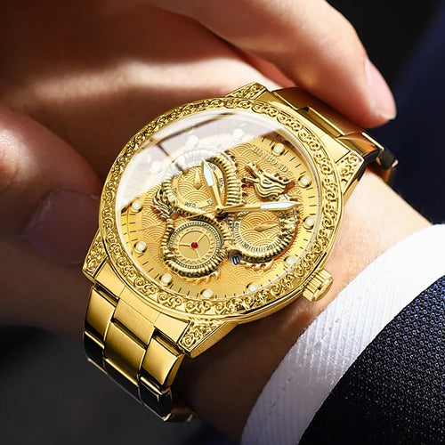Binbond B3030 3030 Casual Wristwatch Waterproof Luminous Date Stainless Steel High Quality Men Watch Luxury Quartz Men's Watches