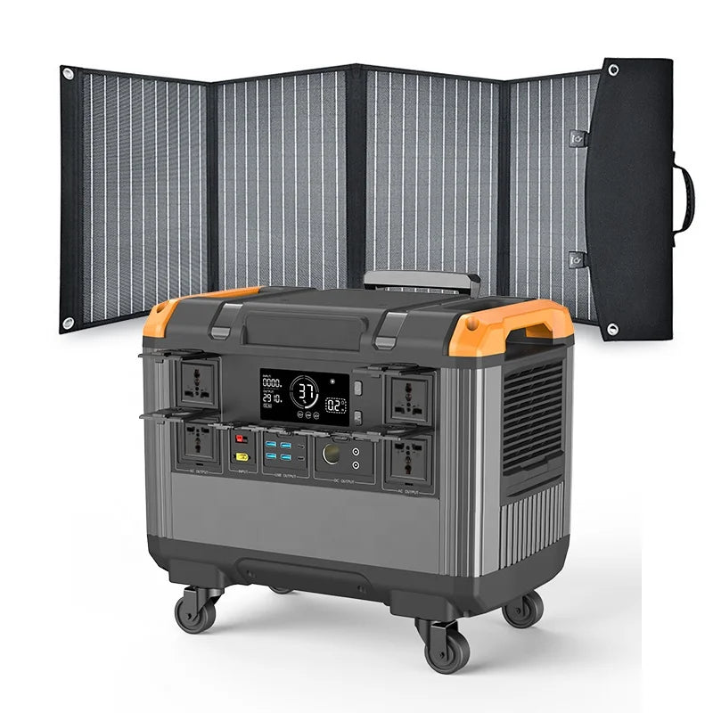 1000W 2000W 3000W 110V 230V Emergency Portable Power Station Solar Generator Mobile Energy Storage Power Supply for Outdoor