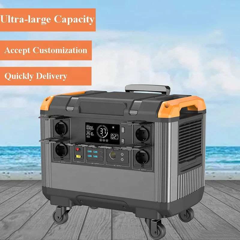 1000W 2000W 3000W 110V 230V Emergency Portable Power Station Solar Generator Mobile Energy Storage Power Supply for Outdoor