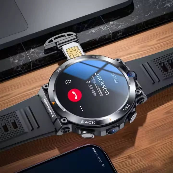Hot Setting 4G 5G Smart Watch H10 WiFi GPS Dual Camera Video Call NFC 8+128GB 900MAH Battery Android Sport Smart Watch