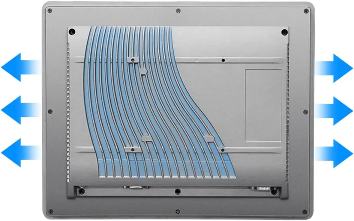 12 Inch Industrial Embedded Panel PC 10 Point Capacitive Touch Screen 2xUSB3.0 2xHDMI 2xRS232 2xLAN I3-7100U 8GB RAM 128GB SSD