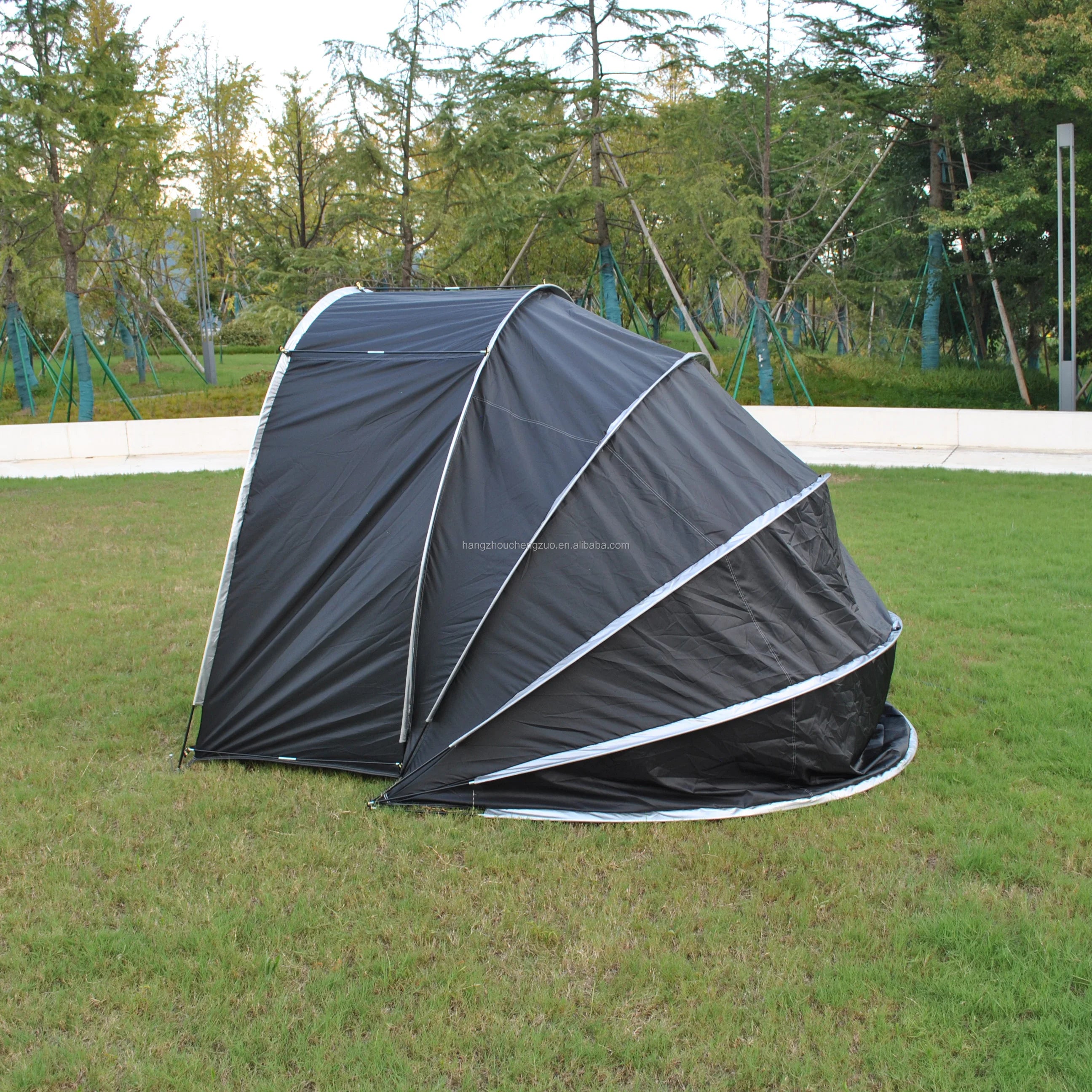 2 in 1 Outdoor Bike & Scooter Storage Cover Tent for Patio Furniture Bicycle Motorcycle Lawn Mower Storage
