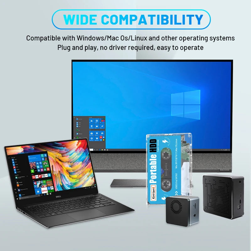 Newest 500G Gaming Hard Drive Super Console for Laptop/Pc Base Retro Arcade Game 500G HDD Portable External Hard