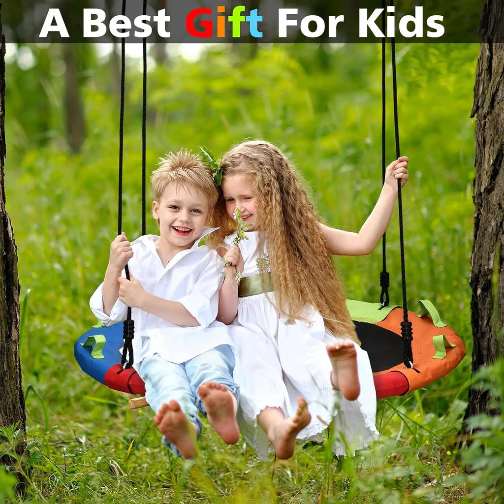 ZOSHINE 40inch Outdoor Play Net Swing Waterproof and Garden-Resistant Children's Toy Swing for Home Use