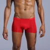 Boxer Briefs Pure Color Breathable Knitted Low-rise Ultra-thin Polyamide Ice Silk Quick-dry Men's Underwear Waist Silk Screen