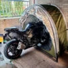 2 in 1 Outdoor Bike & Scooter Storage Cover Tent for Patio Furniture Bicycle Motorcycle Lawn Mower Storage