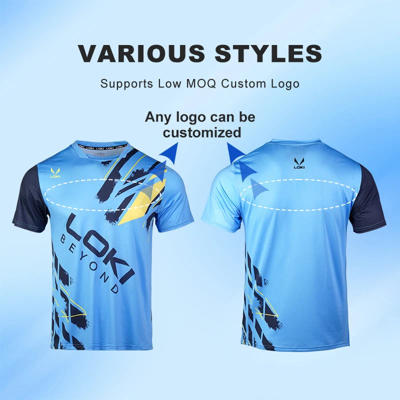 LOKI Sport Wear Quick Dry Men Women Tennis Wear Training Clothes for Table Tennis