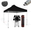 Maxcanopy 10x10 Outdoor Steel Not Aluminum Black White Canopy Tent Trade Show Tent for Outdoor Events Weddings Exhibitions