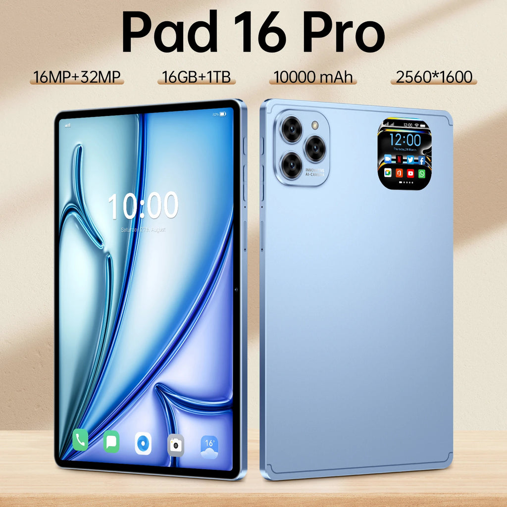 Bulk Sale 10-Core  16 Pro MetalBody 10.1\"HD Smart Tablet for Education 4G 5G Android15 Smart Tablet for