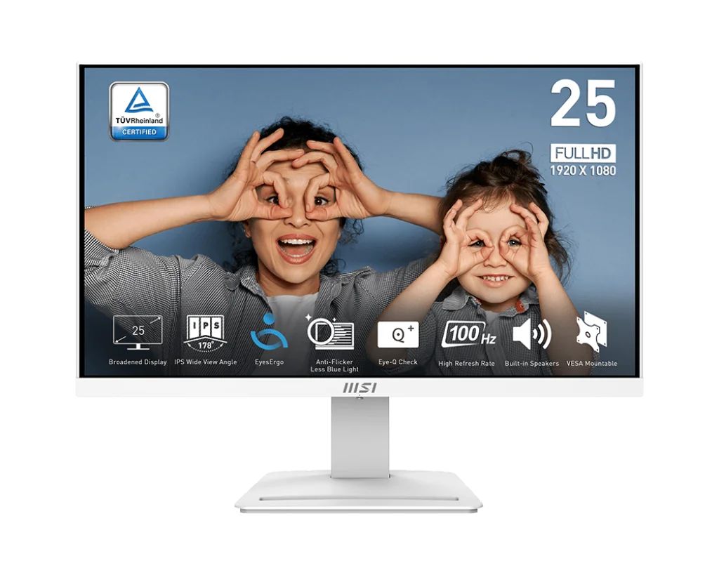 MSI Pro MP253/W 25'' IPS Monitor 100Hz 1920 X 1080 300 Cd/m2 Business Monitors