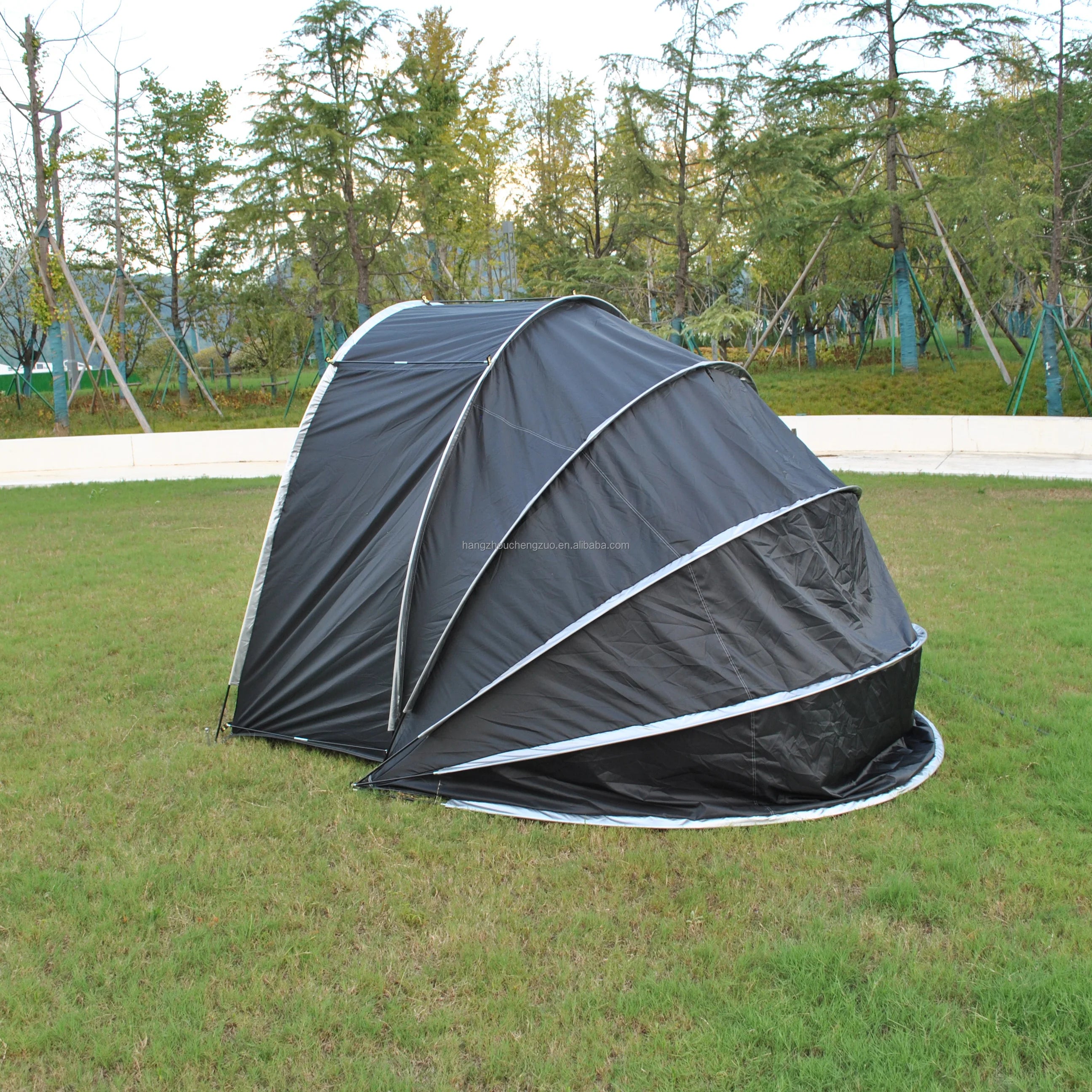 2 in 1 Outdoor Bike & Scooter Storage Cover Tent for Patio Furniture Bicycle Motorcycle Lawn Mower Storage
