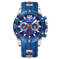 Binbond B9798 9798 3ATM Waterproof High Quality Quartz Movement Stainless Men's Silicone Strap Watch Date Luminous Hands Watches