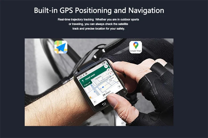 S998 Smart Watch 4G Android 11 OS 500W Dual Camera 3GB Ram 32GB Rom 2.64 Inch 490*490 Screen GPS Wifi Strap Removable Smartwatch
