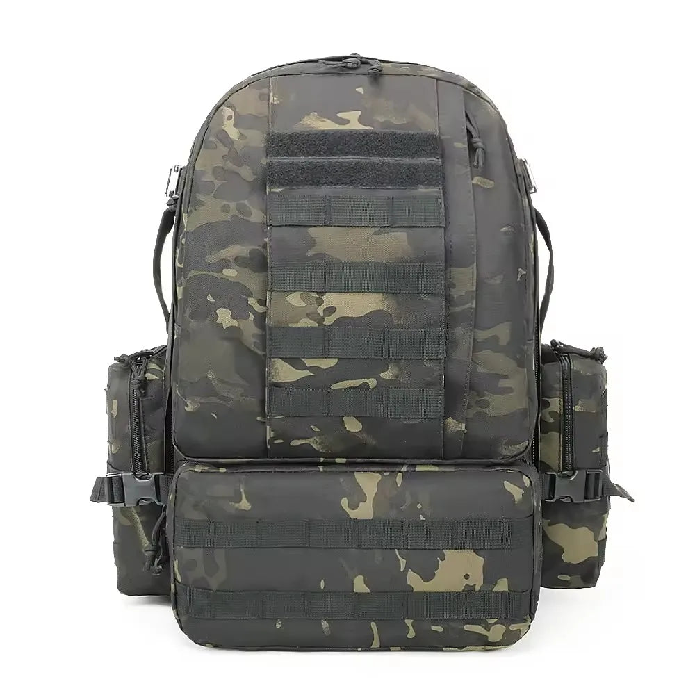 Tactical Backpack & Duffle Bag Weekender for Gym/Travel/Deployment,  Waterproof Workout Duffel with MOLLE System