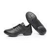 Children's Modern Competitive Dance Sneakers White Jazz Gymnastics Cheerleading Shoes Black Line Fashionable Dance Shoes