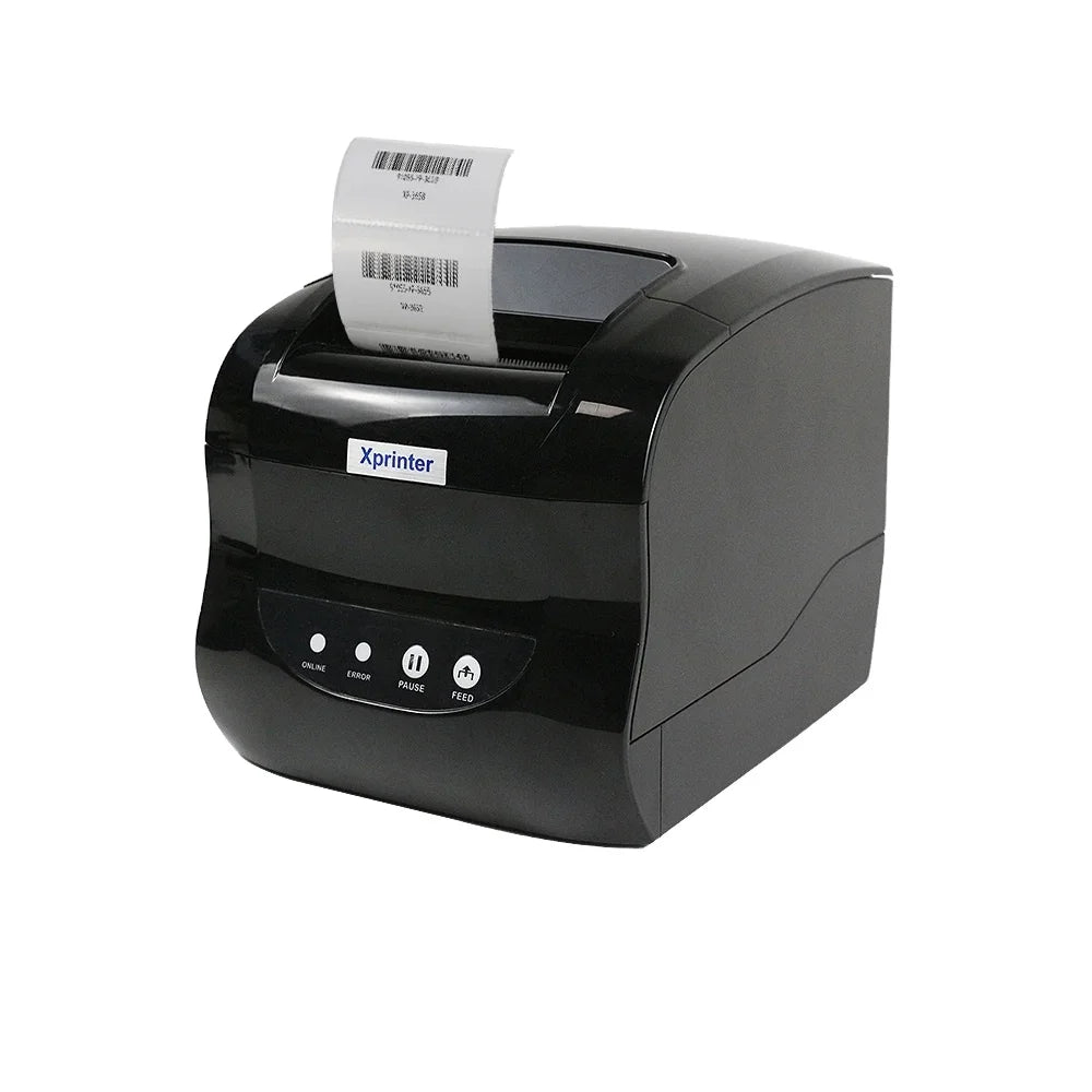 XP-365B Thermal Label Printer 20-80mm Print Range Supports Android Windows 203dpi for Waybill Barcode Sticker Receipt ROHS