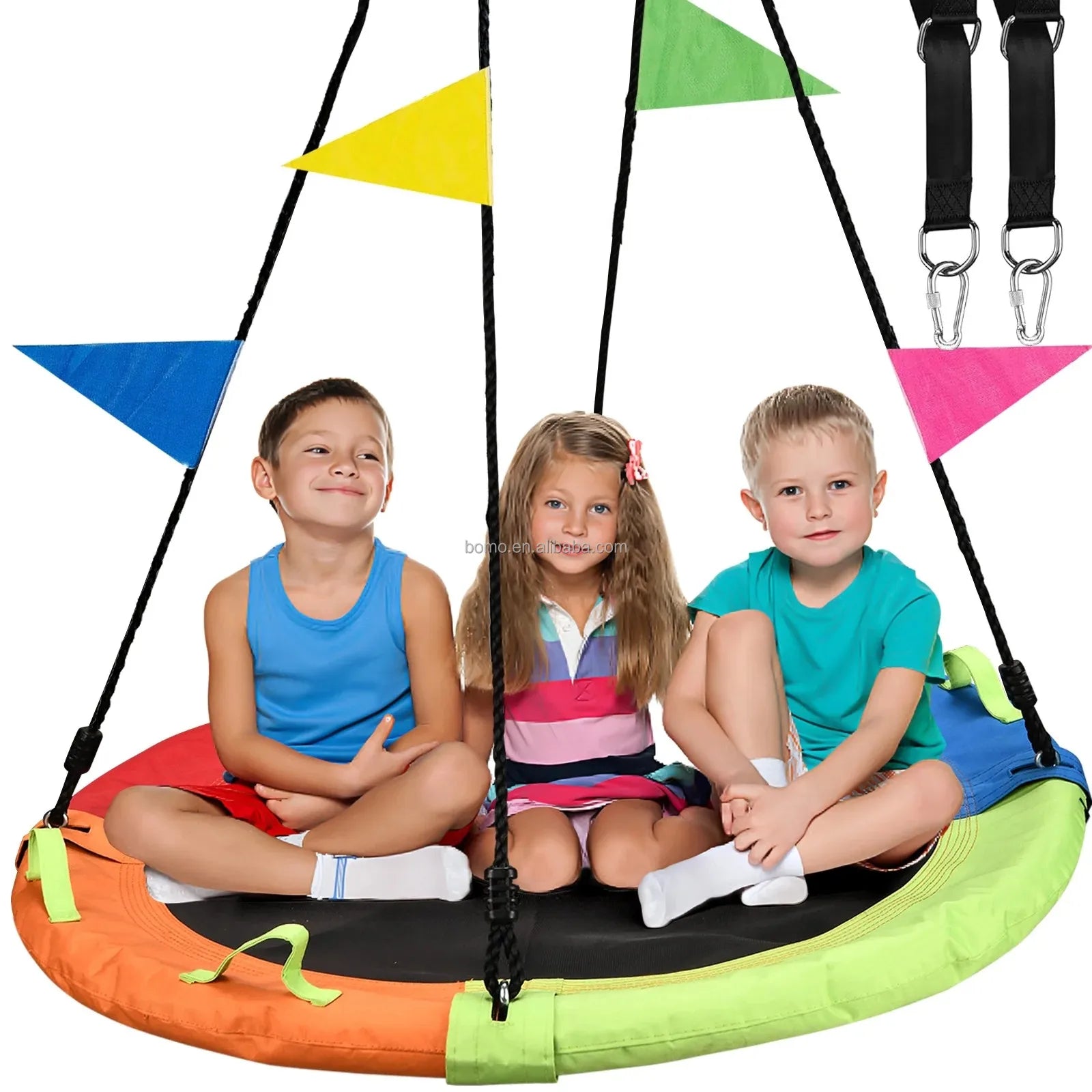ZOSHINE 40inch Outdoor Play Net Swing Waterproof and Garden-Resistant Children's Toy Swing for Home Use