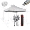 Maxcanopy 10x10 Outdoor Steel Not Aluminum Black White Canopy Tent Trade Show Tent for Outdoor Events Weddings Exhibitions