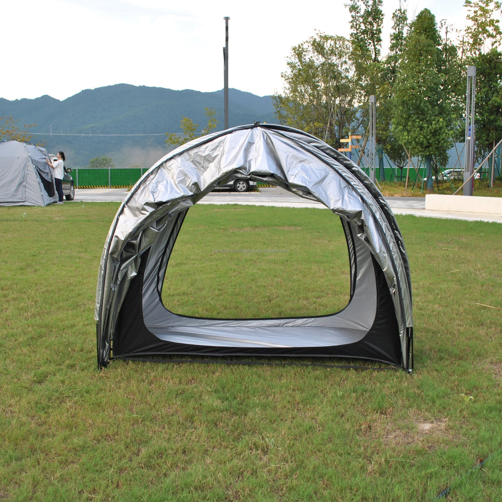 2 in 1 Outdoor Bike & Scooter Storage Cover Tent for Patio Furniture Bicycle Motorcycle Lawn Mower Storage