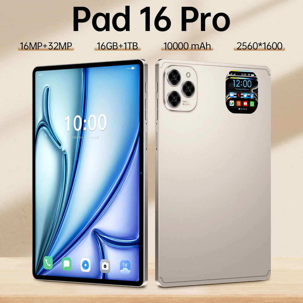 Bulk Sale 10-Core  16 Pro MetalBody 10.1\"HD Smart Tablet for Education 4G 5G Android15 Smart Tablet for