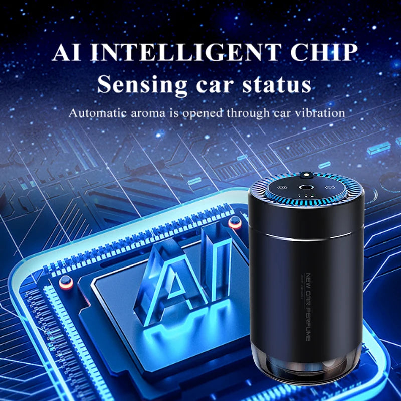 Rechargeable Metal Aromatic Oil Diffuser for Home Car Waterless Electrical Fragrance Eco-Friendly Home Car Air without oil
