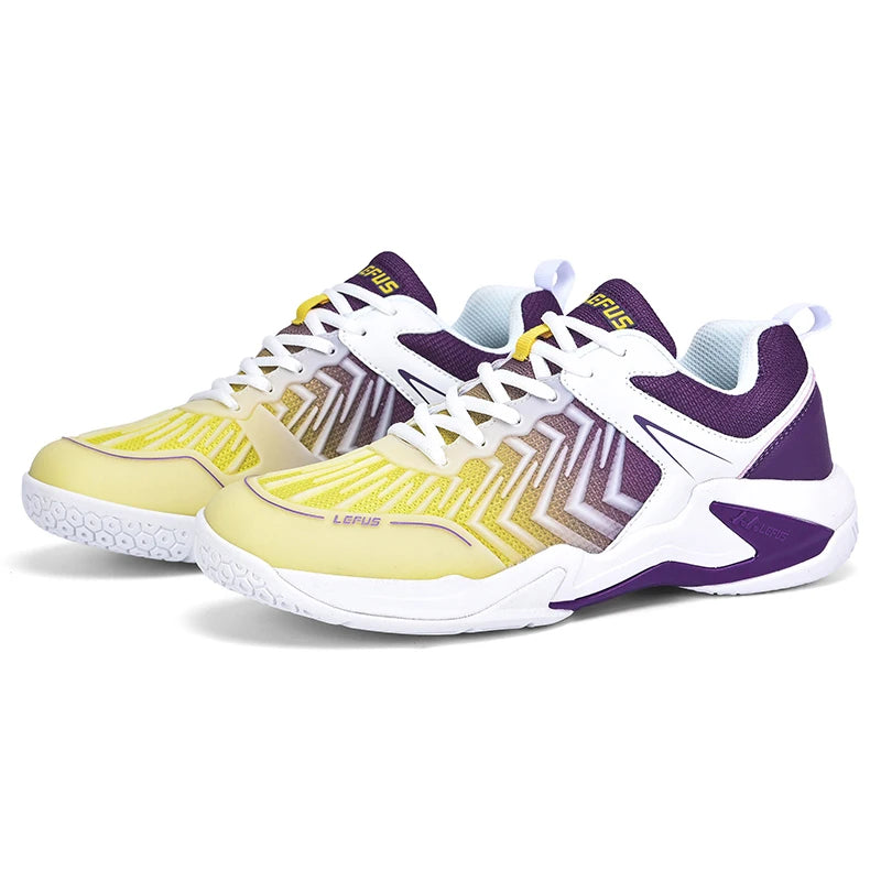 Custom New Design Table Tennis Shoes Shock-absorbing Cushioning Breathable Pickleball Shoes Men Badminton Sneaker
