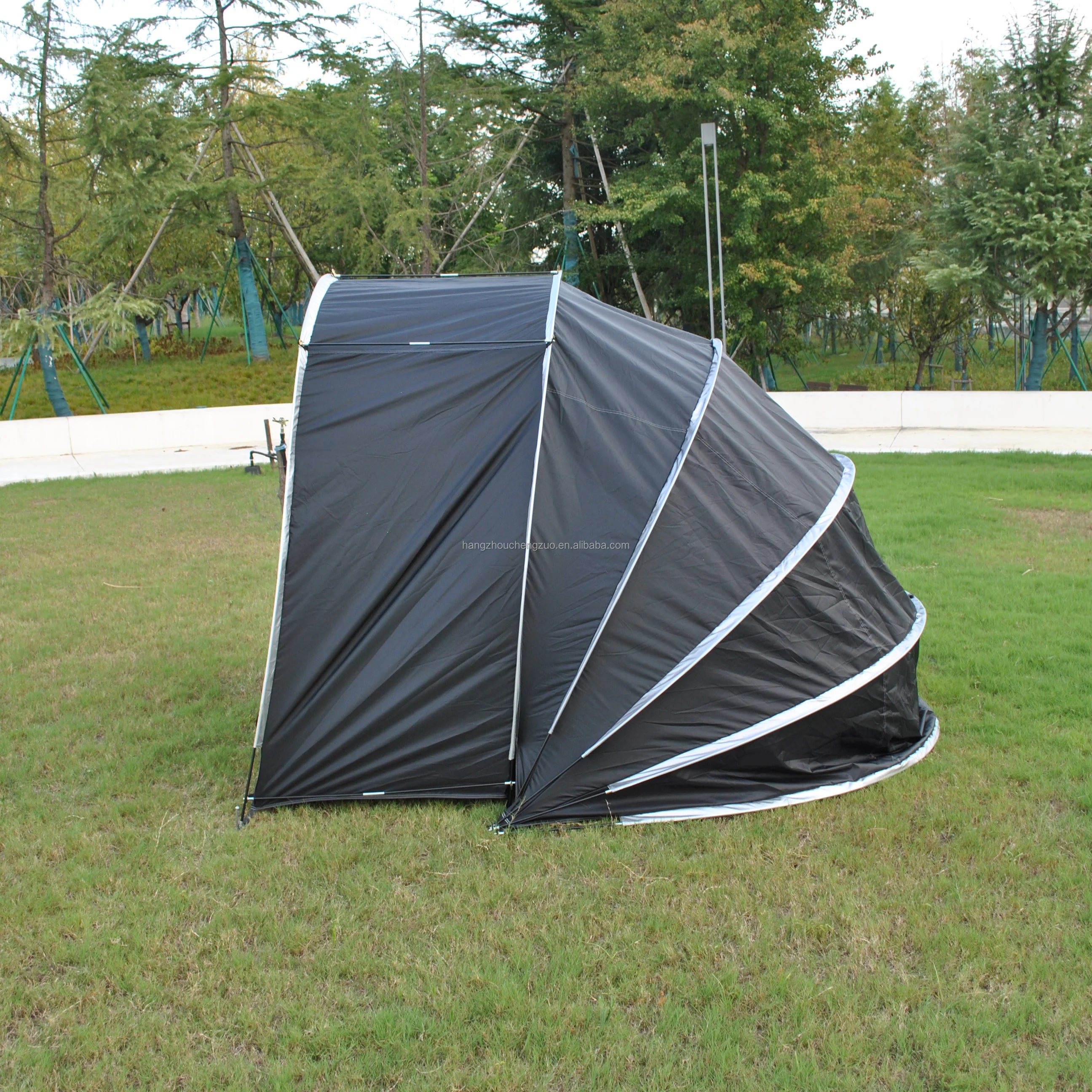 2 in 1 Outdoor Bike & Scooter Storage Cover Tent for Patio Furniture Bicycle Motorcycle Lawn Mower Storage