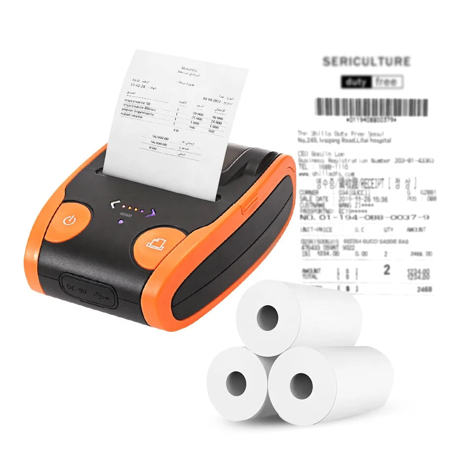 2inch Mini Portable Thermal Printer Android Small 58MM POS Wireless Label Receipt Mobile Bluetooth Printer
