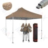 Maxcanopy 10x10 Outdoor Steel Not Aluminum Black White Canopy Tent Trade Show Tent for Outdoor Events Weddings Exhibitions