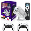 High Dynamic HCS350 MAX  HD Smart Game Projector with 2 Joy Sticks Controller Indoor Outdoor 1080P Wifi Gaming Projector