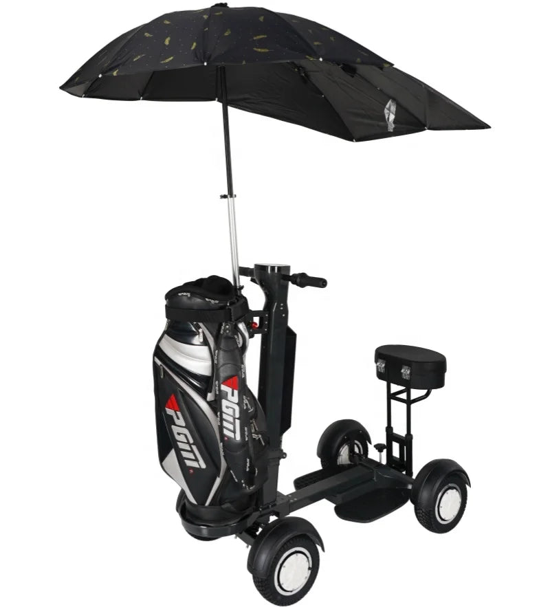 ENOO Hot 2000W Foldable Aluminium Electric Golf Cart Four-Wheel Dual-Drive Adult Off-Road Scooter 20km/h 150kg Load Capacity for