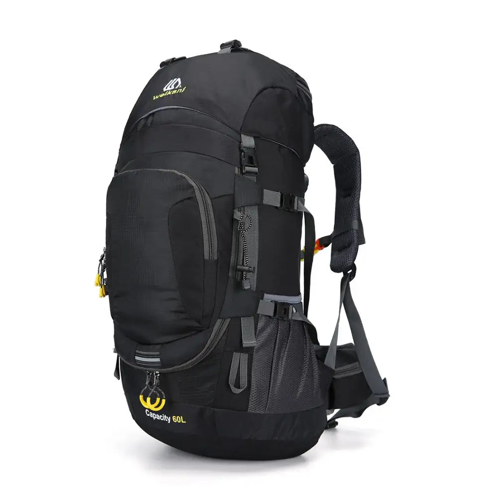 Sami Studio 60L Alligator Pattern Softback Unisex Fashion Backpack Shoe Compartment Outdoor Waterproof Zipper Nylon Resin Mesh