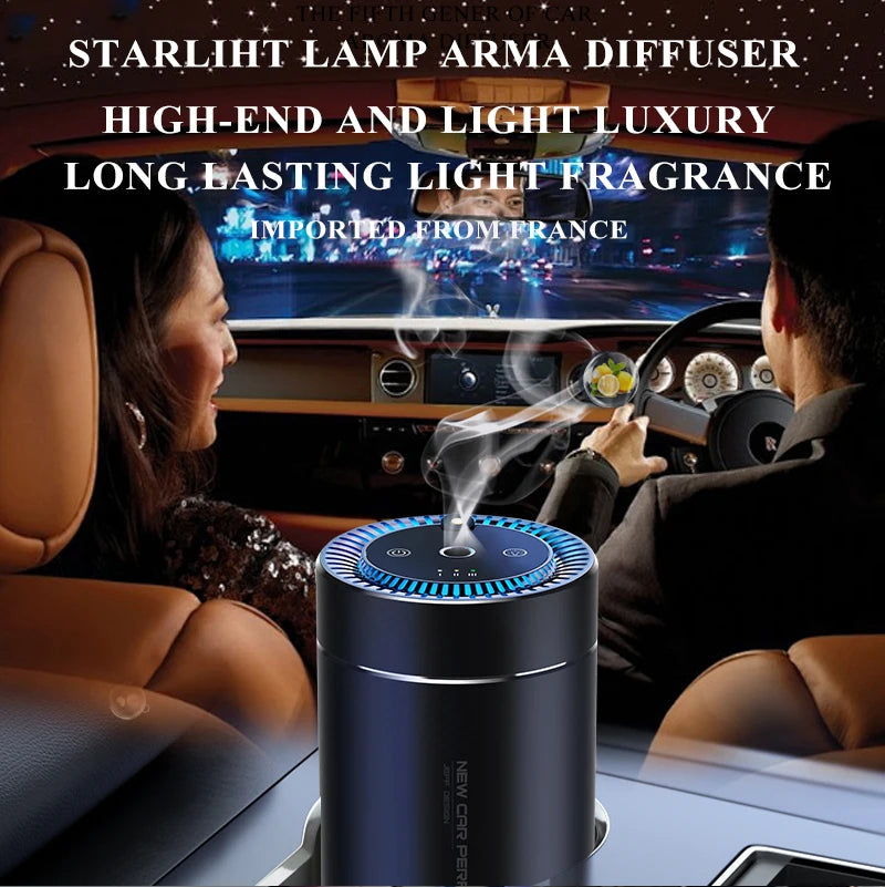 Rechargeable Metal Aromatic Oil Diffuser for Home Car Waterless Electrical Fragrance Eco-Friendly Home Car Air without oil
