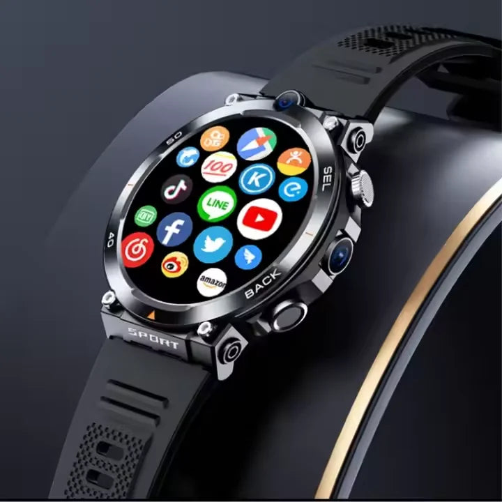 Hot Setting 4G 5G Smart Watch H10 WiFi GPS Dual Camera Video Call NFC 8+128GB 900MAH Battery Android Sport Smart Watch