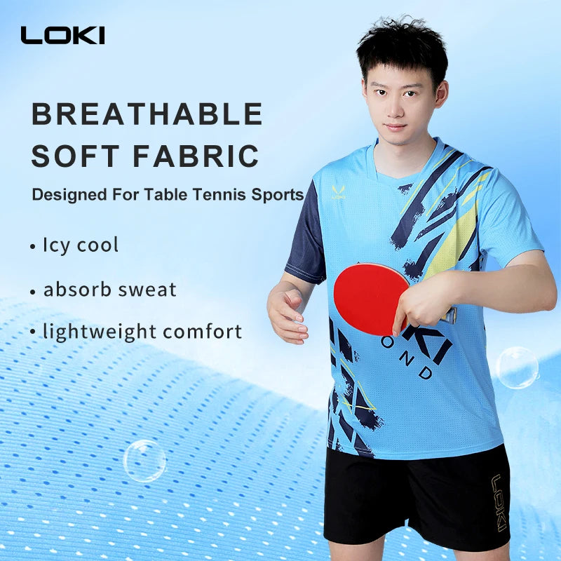 LOKI Sport Wear Quick Dry Men Women Tennis Wear Training Clothes for Table Tennis