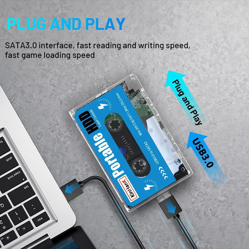 Newest 500G Gaming Hard Drive Super Console for Laptop/Pc Base Retro Arcade Game 500G HDD Portable External Hard