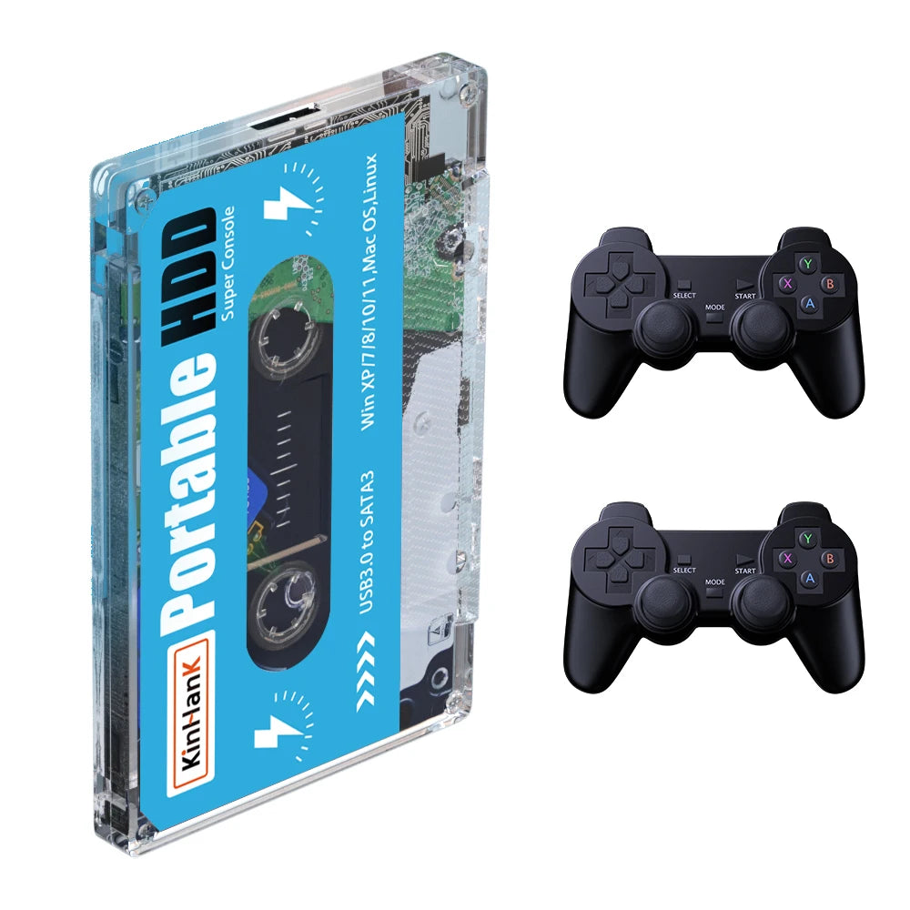 Newest 500G Gaming Hard Drive Super Console for Laptop/Pc Base Retro Arcade Game 500G HDD Portable External Hard