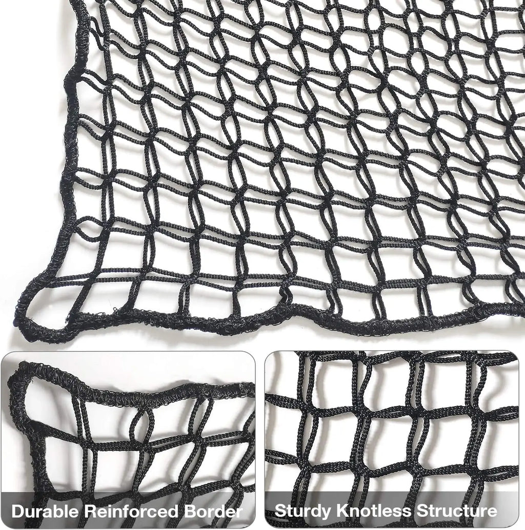 Black 6.5 X 9.8 ft Large Outdoor Hammock Netting Black Loft Rope Net Hammock Kids Backyard Climbing Net