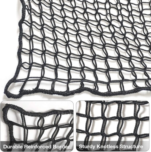 Black 6.5 X 9.8 ft Large Outdoor Hammock Netting Black Loft Rope Net Hammock Kids Backyard Climbing Net