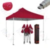 Maxcanopy 10x10 Outdoor Steel Not Aluminum Black White Canopy Tent Trade Show Tent for Outdoor Events Weddings Exhibitions