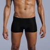 Boxer Briefs Pure Color Breathable Knitted Low-rise Ultra-thin Polyamide Ice Silk Quick-dry Men's Underwear Waist Silk Screen