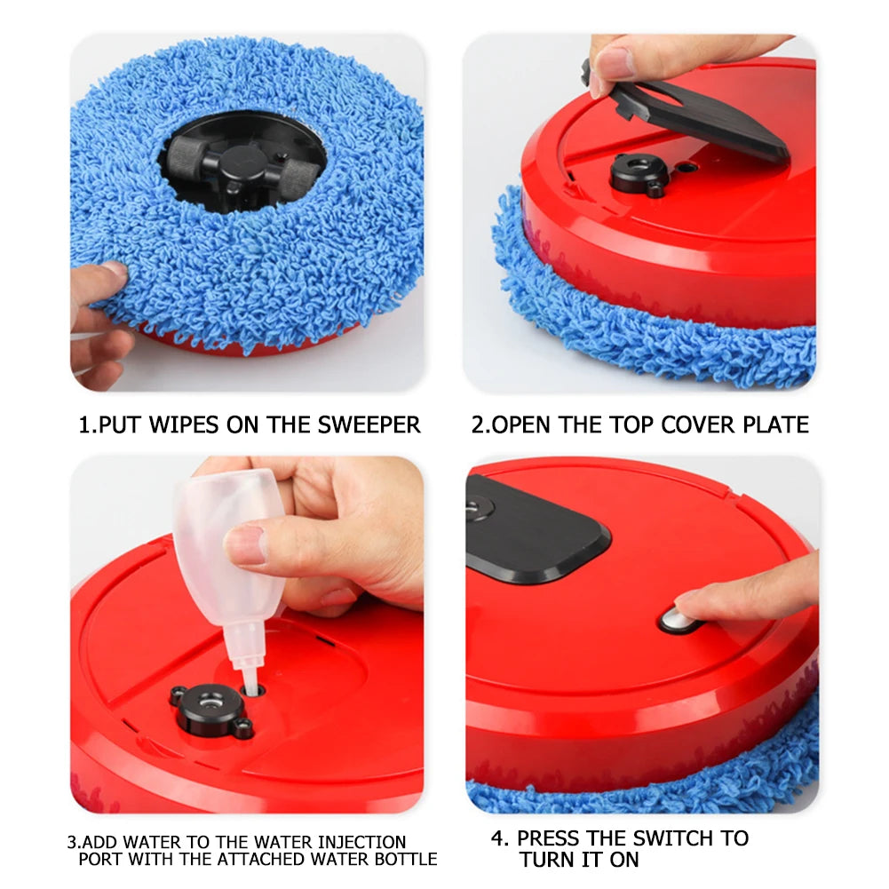 Automatic Self Cleaning Sweep Mop Robot Cleaner With Spray
