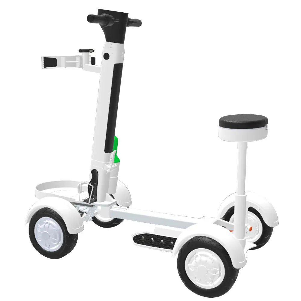 ENOO Hot 2000W Foldable Aluminium Electric Golf Cart Four-Wheel Dual-Drive Adult Off-Road Scooter 20km/h 150kg Load Capacity for